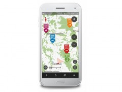 Vyhledávací zařízení DOG GPS X30T (ukázka mobilní aplikace)