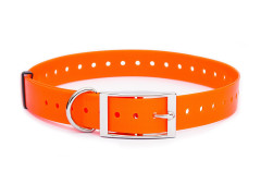 Plastic collar orange with eye, 25 mm