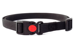 Rubber collar, black, width 25 mm